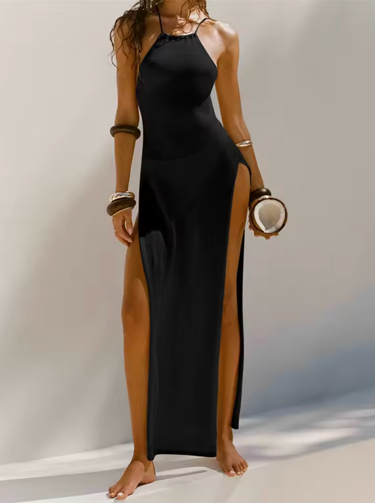Long Flowy Women's Summer Maxi Dress