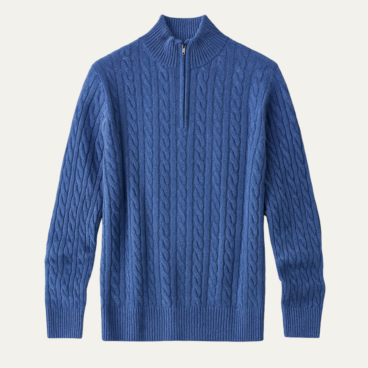 Cozy Men's Thermal Half Zip Knit Winter Sweater - Nocini