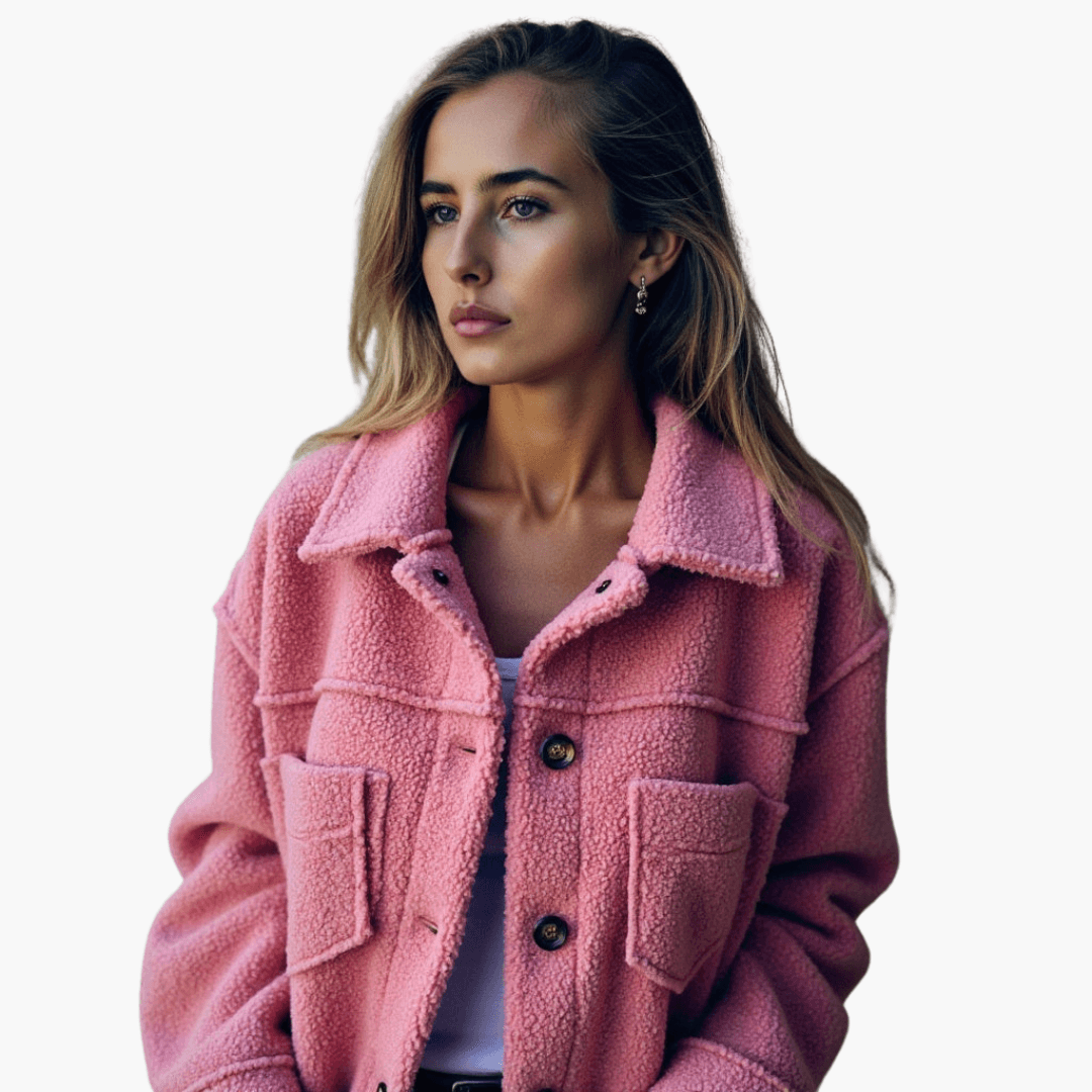 Soft Women's Button Fleece Coat