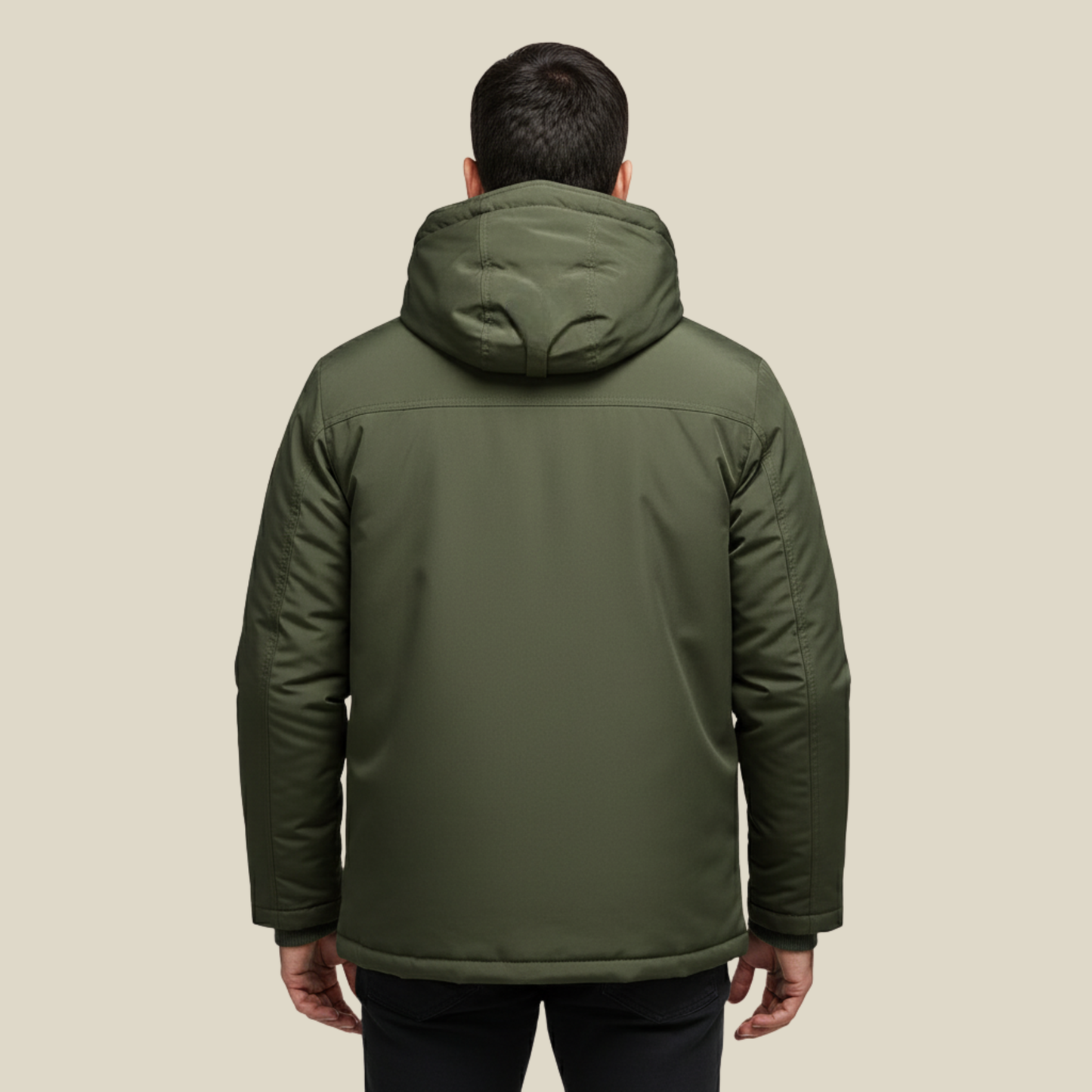 Warm Waterproof Men's Hooded Parka Jacket