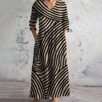Classic Horizontal Stripe Dress