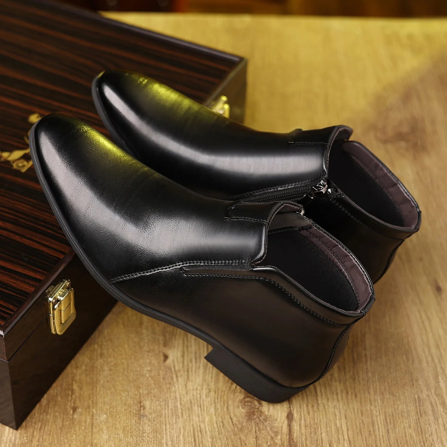 Slouchy Low Heel Ankle Boots