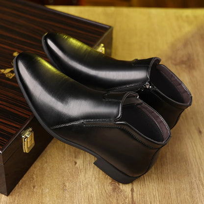 Slouchy Low Heel Ankle Boots
