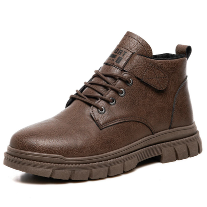 Tough Leather Hiking Ankle Boots for Men