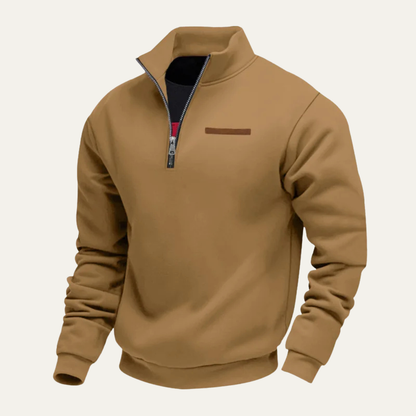 Men's Thermal Half Zip Fleece Pullover Sweater
