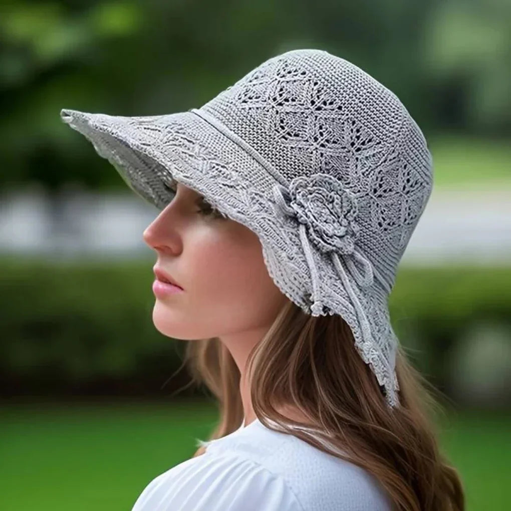 Chic Floral Summer Hat for Ladies