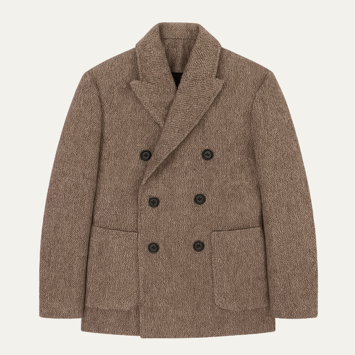 Classic Men's Tweed Wool Winter Blazer Coat - Nocini