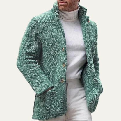Men's Cozy Knit Button Cardigan Sweater