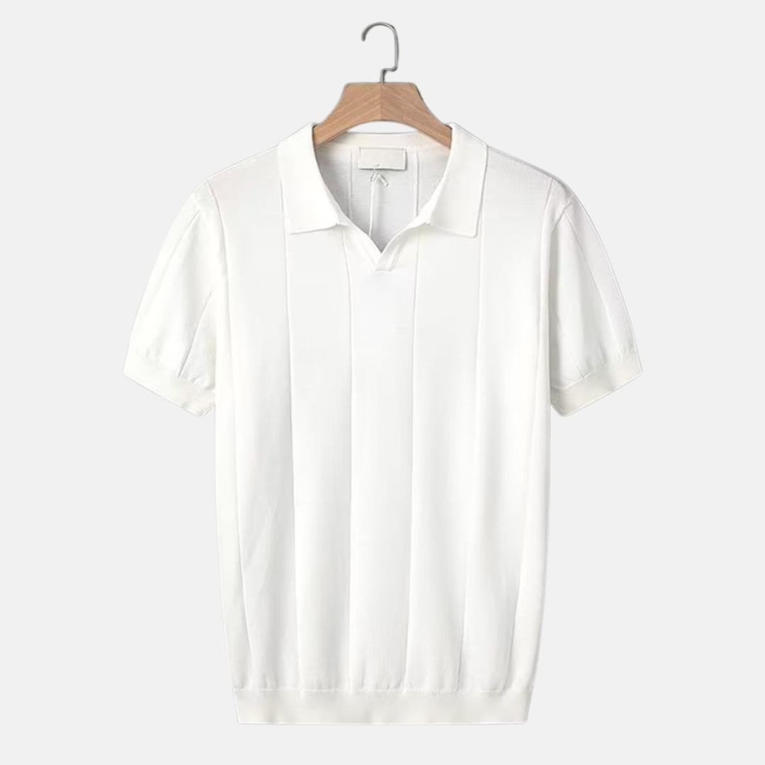 Classic Fit V-Neck Short Sleeve Polo Shirt