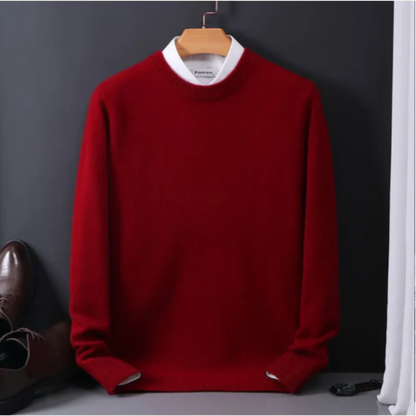 Soft Men's Cashmere Crew Neck Jumper Sweater