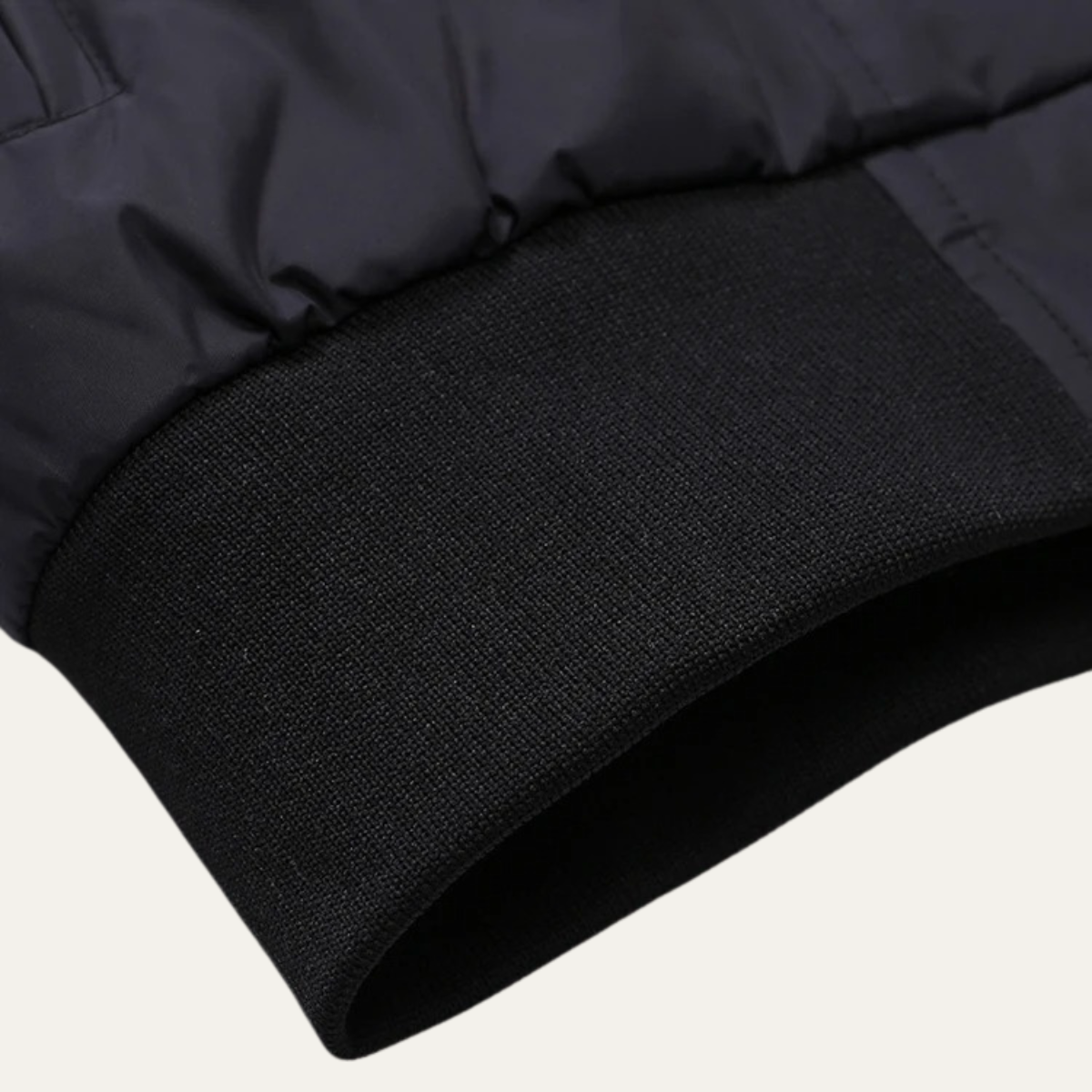 Slim Fit Men's Bomber Jacket with Stand Collar