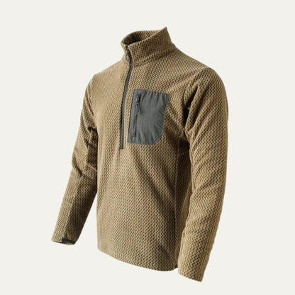 Soft Men's Cashmere Crew Neck Sweater with Pocket