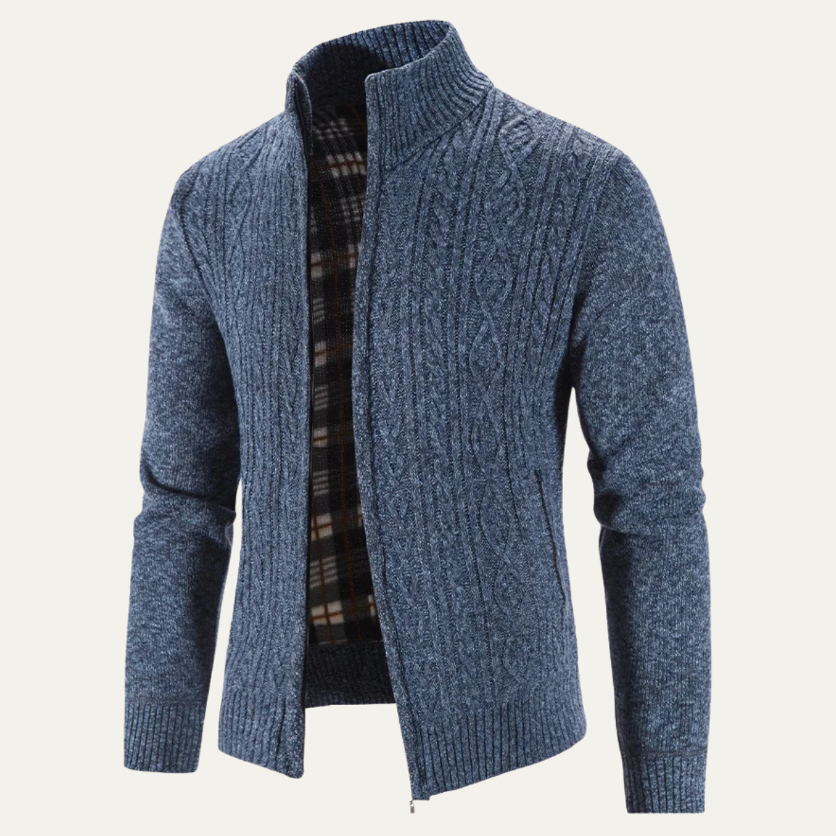 Cozy Men's Fleece Zipper Jacket