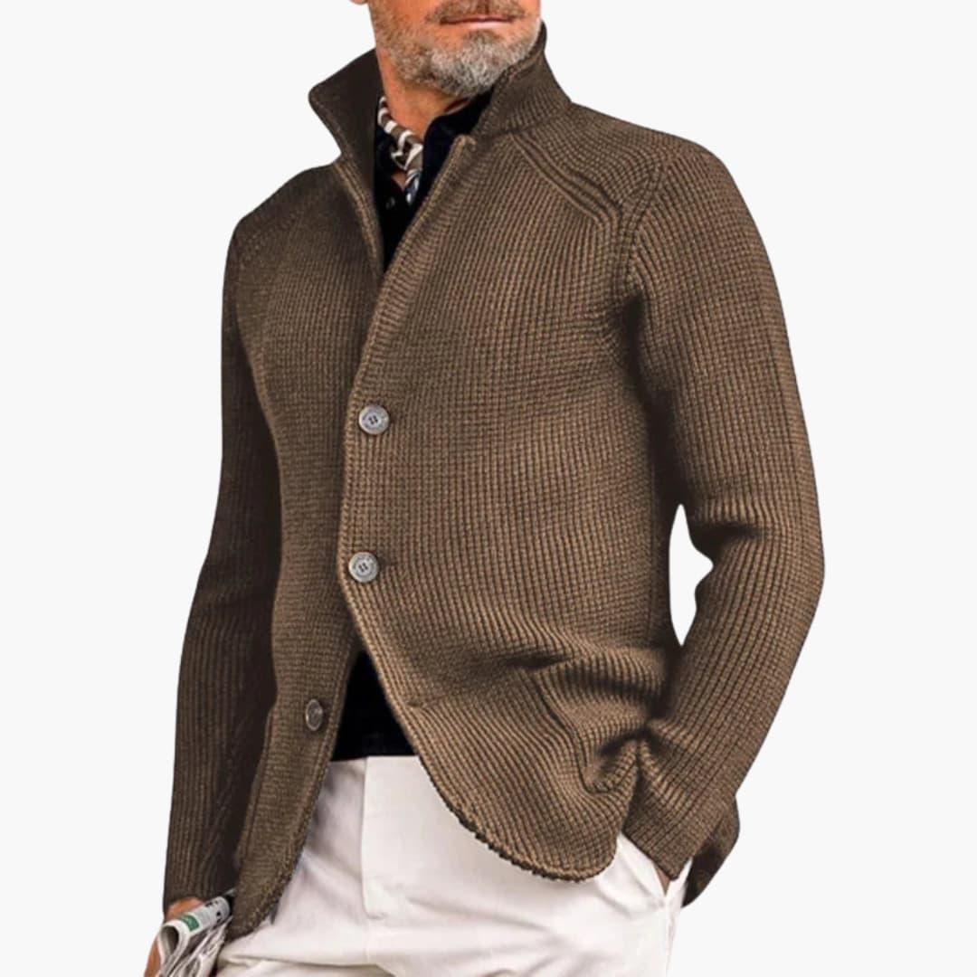 Personalized Mens Cardigan - Classic Cozy Design