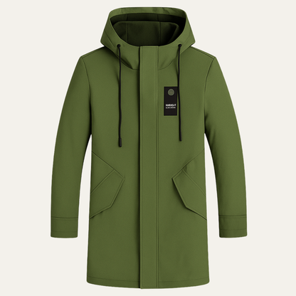 Men's Slim Fit Hoodie Jacket with Drawstring Waist - Nocini