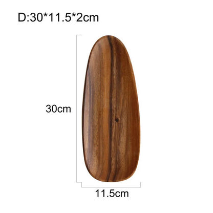 Minimalist Acacia Wood Serving Tray