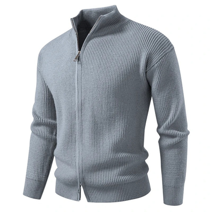 Warm Men's Knitted Crew Neck Winter Cardigan