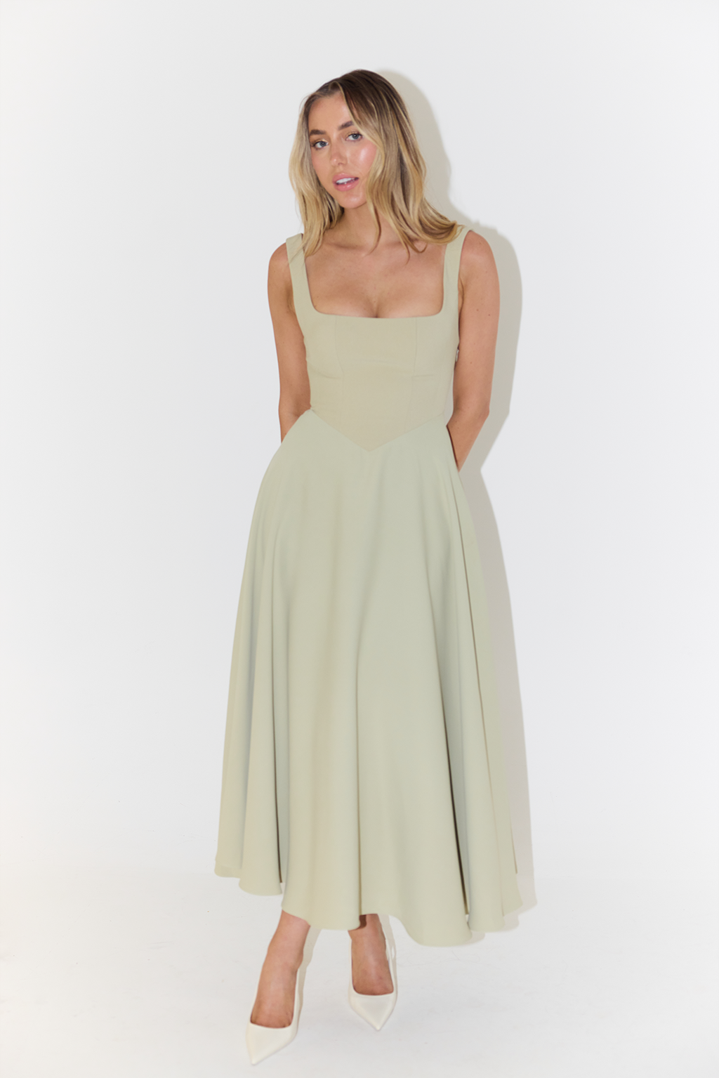 Casual Sleeveless Summer Midi Dress for Women