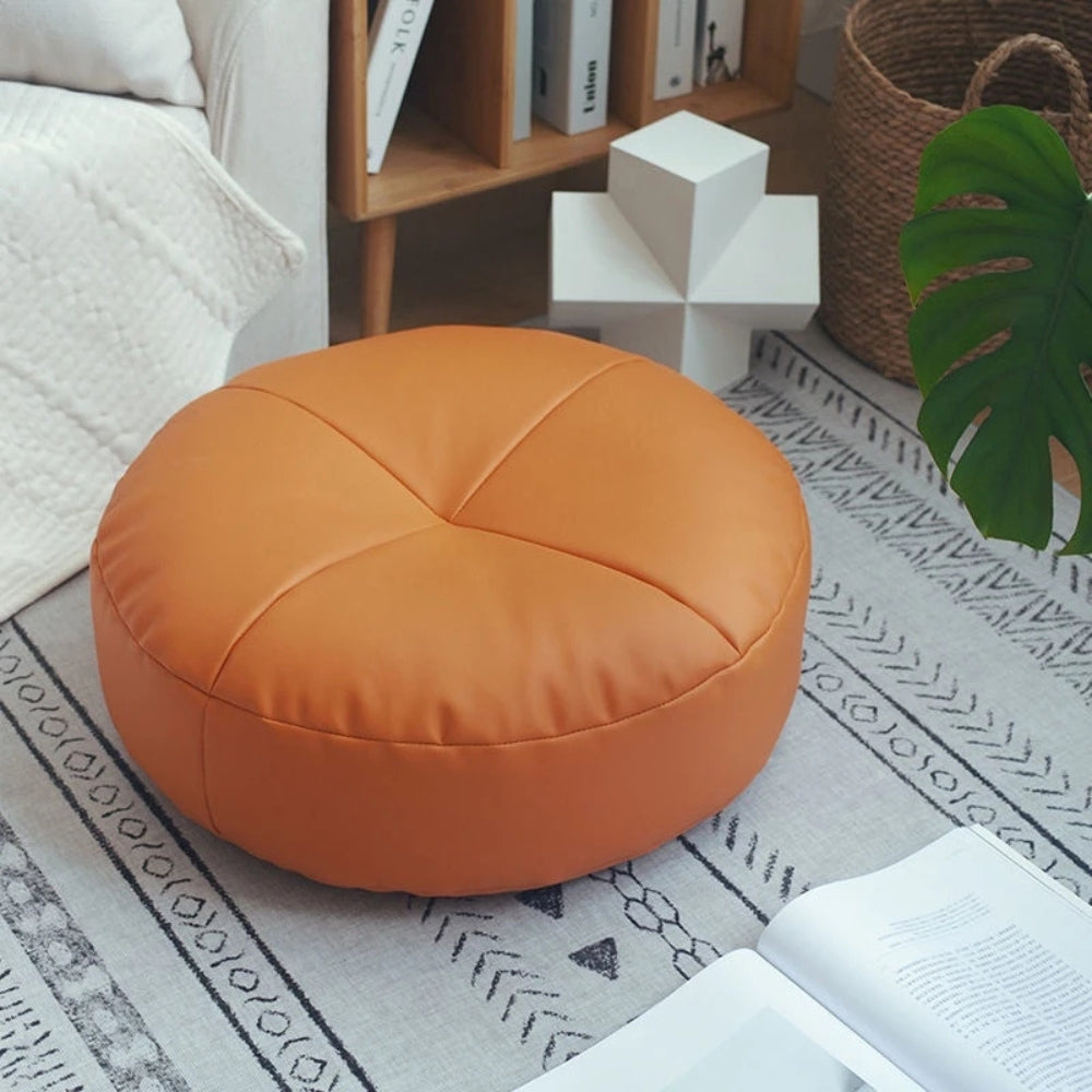 Soft Leather Japanese Pillow – Simple Elegant Design