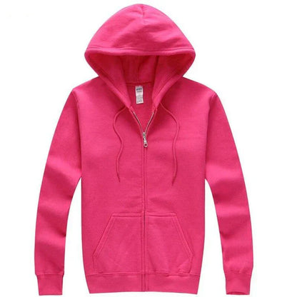 Relaxed Fit Zipper Hoodie for Men