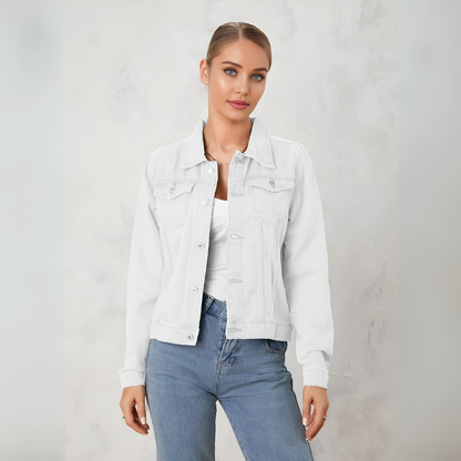 Timeless Blue Jeans Button Jacket