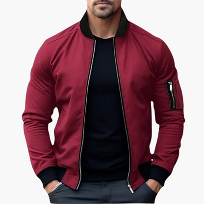 Men's Vintage Zip Up Bomber Jacket