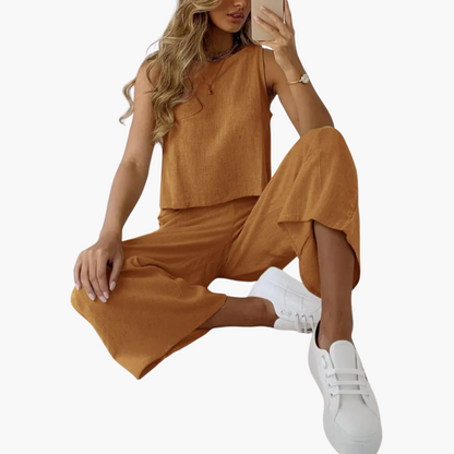 Relaxed Fit 2 Piece Outfit for Women - Casual Summer Wear