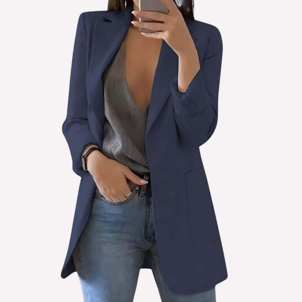 Classic Double Breasted Office Jacket - Olytrend