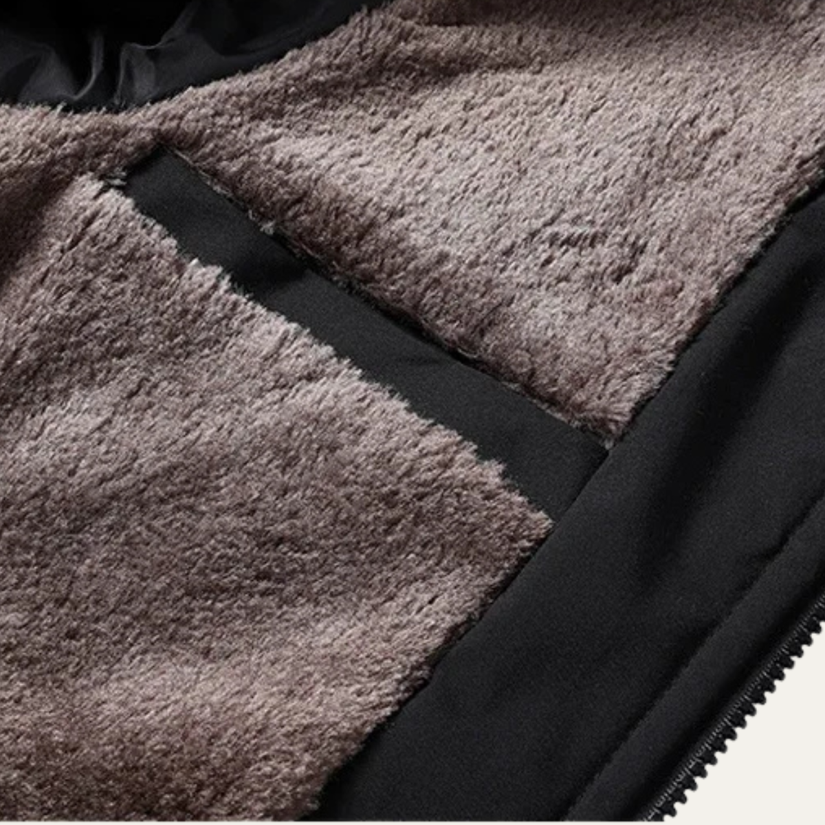 Warm Men's Padded Fleece Winter Jacket