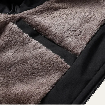 Warm Men's Padded Fleece Winter Jacket