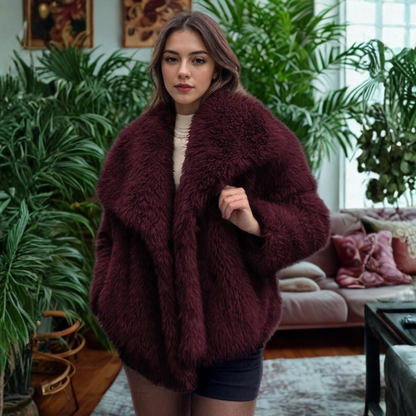 Warm Fuzzy Long Sleeve Winter Coat