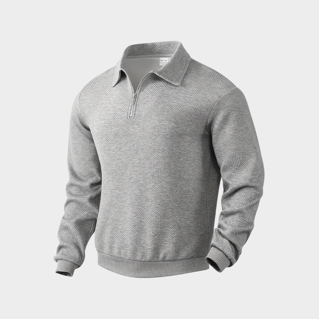 Classic Mens Quarter Zip Sweater