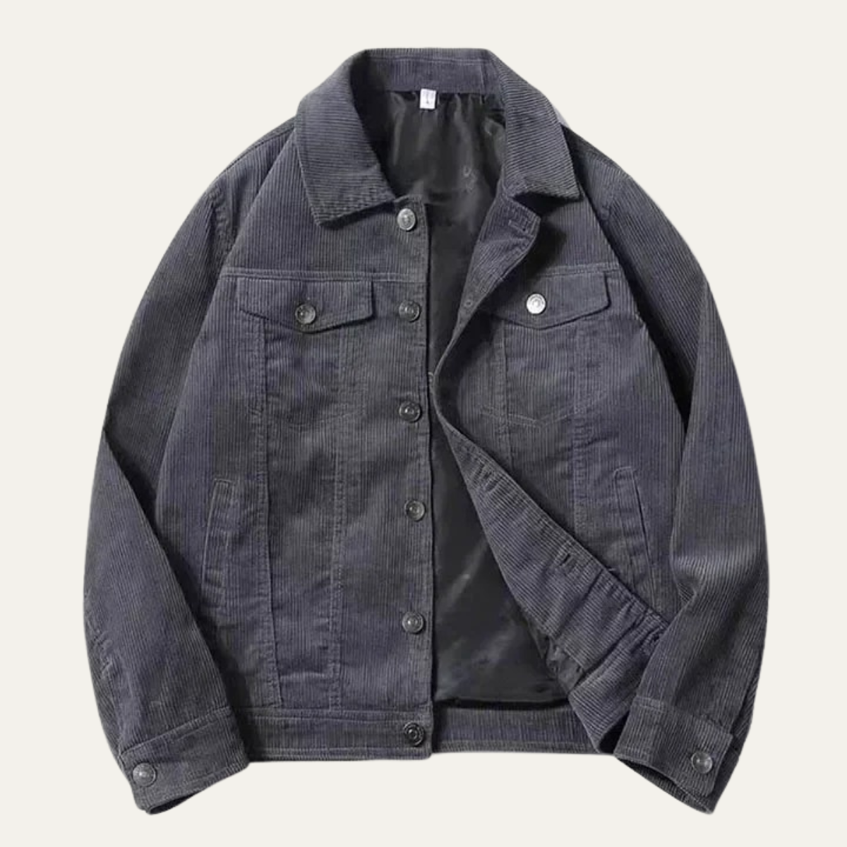 Classic Mens Corduroy Button Down Jacket - Nocini