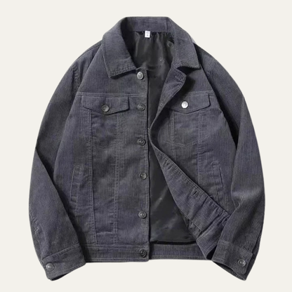 Classic Mens Corduroy Button Down Jacket - Nocini