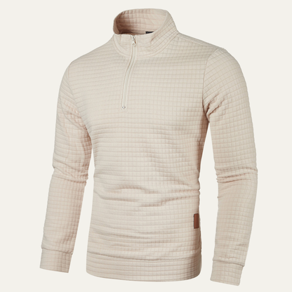 Comfortable Men's Breathable Quarter Zip Fleece Sweater