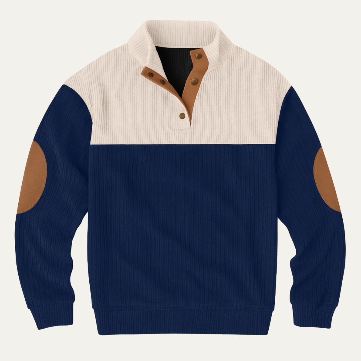 Relaxed Fit Mens Corduroy Pullover Sweater - Nocini