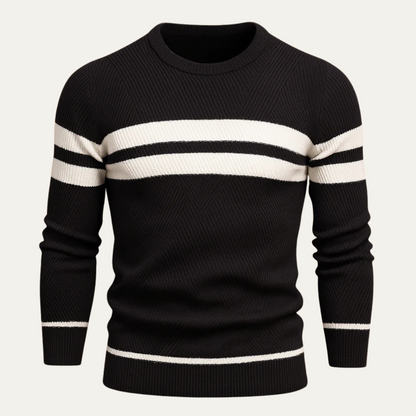Classic Striped Crew Neck Sweater