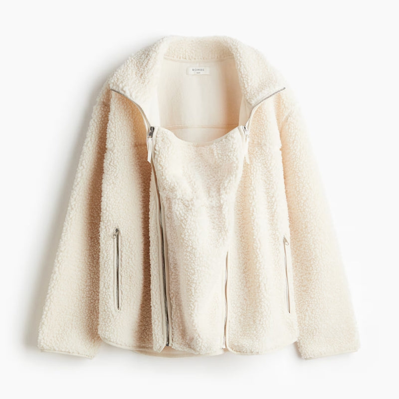 Large Fuzzy Parka Jacket for Women - Soft Warm Coat