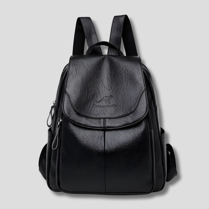 Secure Chic Ladies Leather Backpack