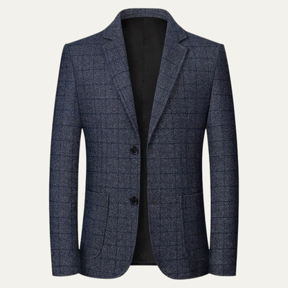 Traditional Plaid Check Mens Blazer Jacket