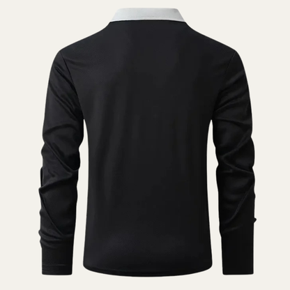 Classic Men's Slim Fit Knit Polo Sweater