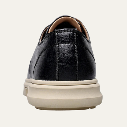 Classic Men's Brown Faux Leather Lace Up Shoes