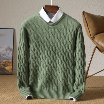 Classic Men's Cozy Cable Knit Sweater