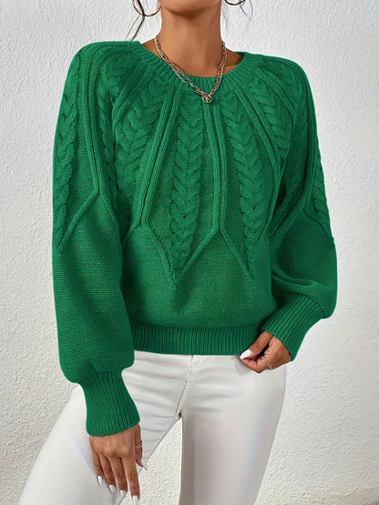 Soft Crew Neck Knitted Sweater