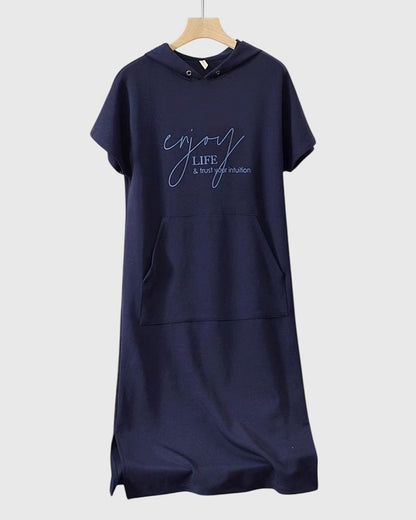 Relaxed Fit Hooded Dress