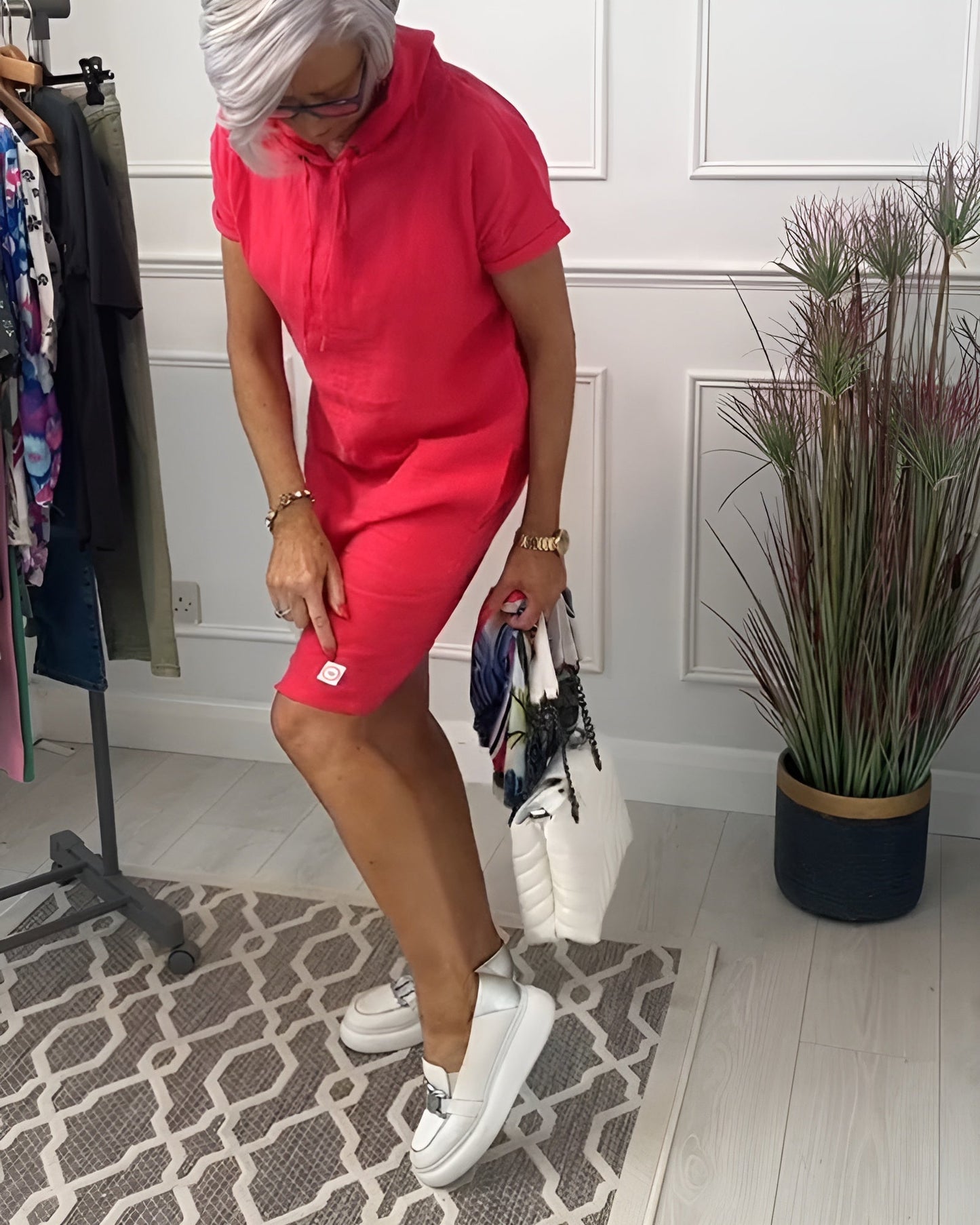 Comfy Casual Hooded Dress