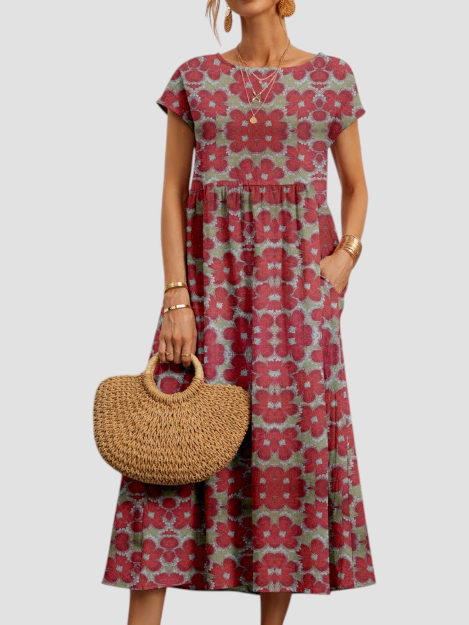 Classic Long Summer Dress - Olytrend
