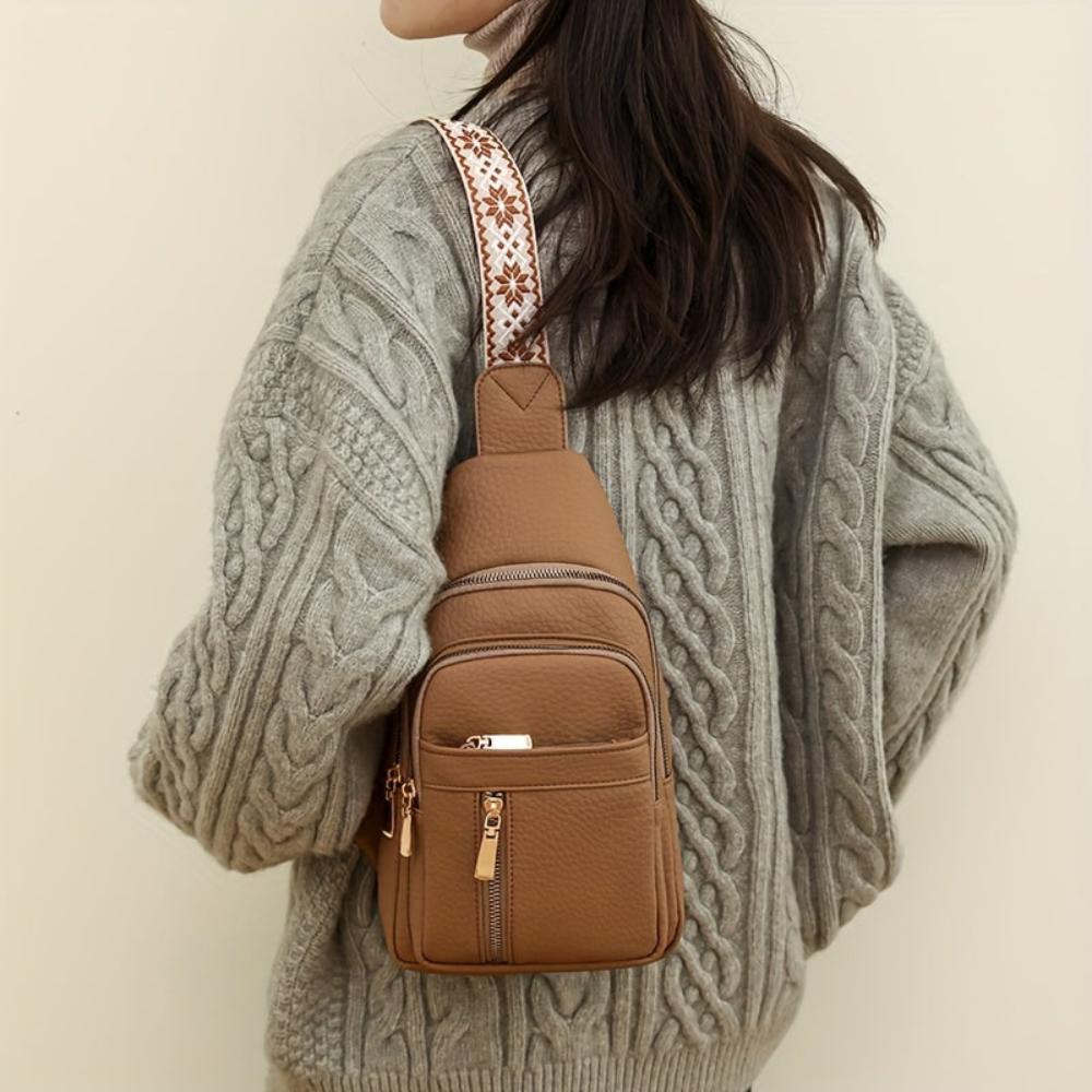 Eco Friendly Faux Leather Sling Purse Bag