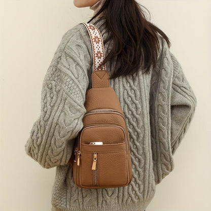 Eco Friendly Faux Leather Sling Purse Bag