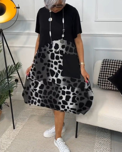 Multicolor Knee Length Bodycon Dress